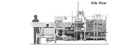 TT-1200T Side View Dimensions