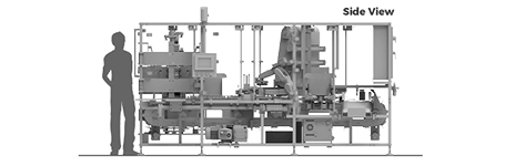 TT-50 Floorplan Side View Diagram
