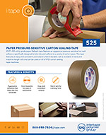 IPG 525 Flatback - Paper Pressure-Sensitive Carton Sealing Tape