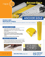 Anchor Gold Double Liner Media Blast Stencil