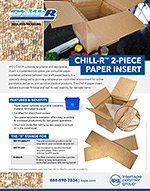 Chill-R 2-Piece Paper Insert - Cold Chain Protective Packaging