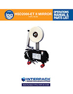 Interpack HSD 2000 ET II Mirror Product Manual