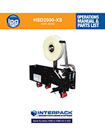 Interpack HSD2000-XS Product Manual