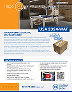 IPG Auto H2O - USA 2024-WAT Uniform Semi-Automatic Case Sealer