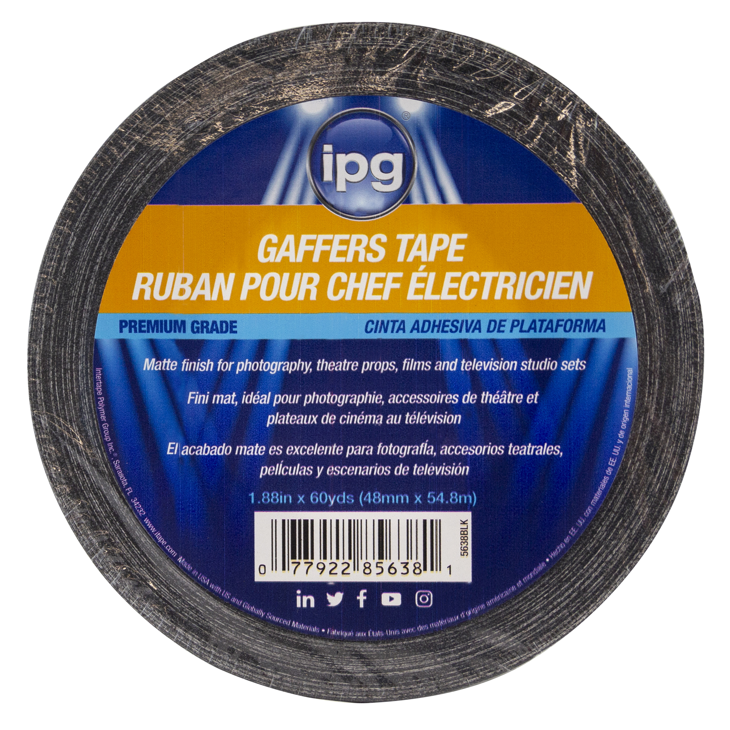 Gaffer Power Clear Filament Duct Tape, Heavy Duty Waterproof Strapping  Tape for Repairs, Sealing, Shipping, Packing, Residential, Commercial and  Industrial Uses