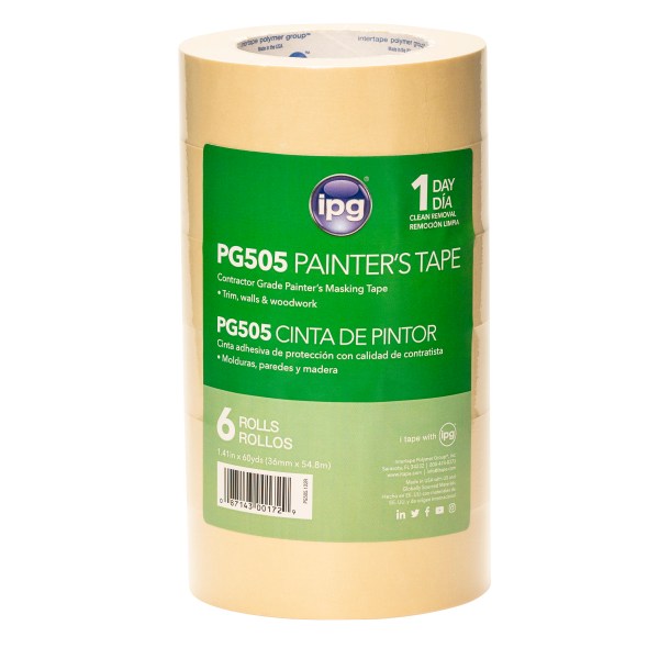 PG505.122R Consumer 6pk painters tape