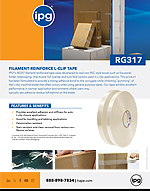 FILAMENT-REINFORCE L-CLIP TAPE