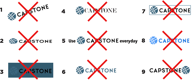 Not Acceptable Capstone Logos