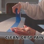 Rust-Oleum® Premium Painter's Tape and Surface Protection Ensuring Clean Edges
