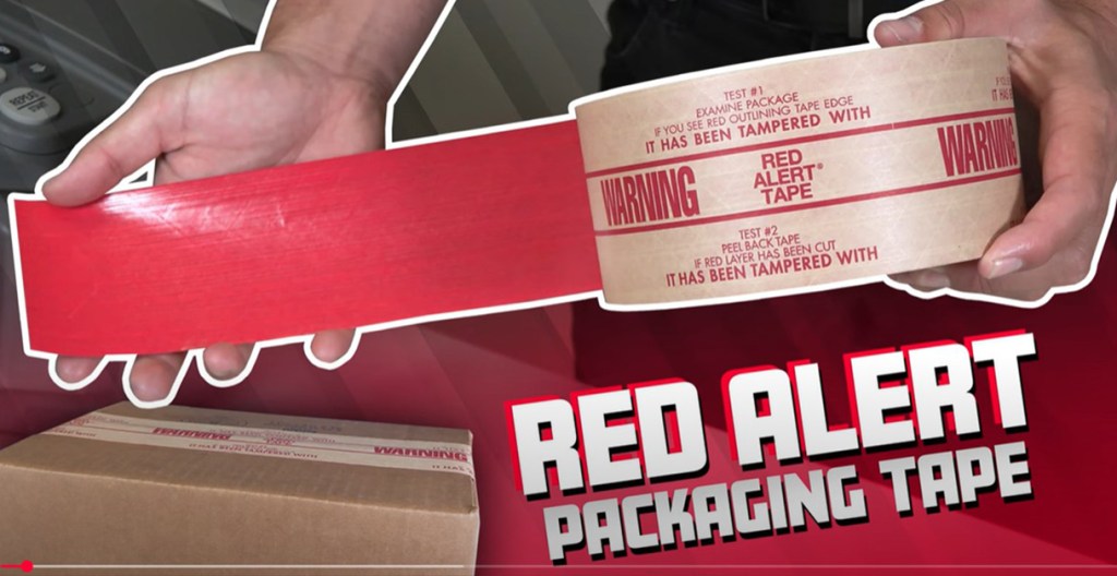 Red Alert Packaging Tape from IPG