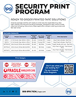 Security Print Carton Sealing Tapes