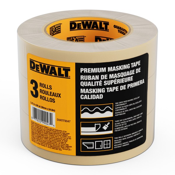 3 Roll Pack Dewalt Premium Masking Tape