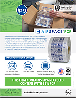 AIRSPACE PCR FILM – 50% RECYCLED CONTENT