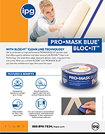 IPG Pro-Mask Blue® Bloc-iT® Clean Line Blue Masking Tape